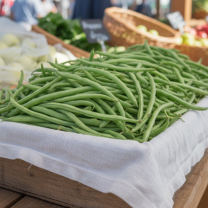 Fresh Egyptian green beans.